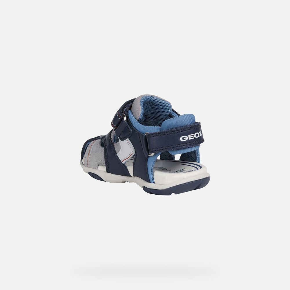 Sandalias Geox Bebe Azul Marinho - Agasim Boy - TXLSC7986